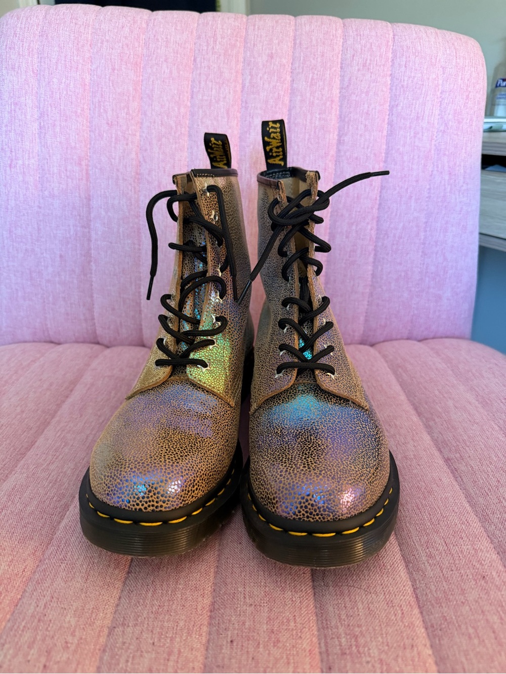 Dr. Martens 1460 Rainbow Ray Boots Like-New